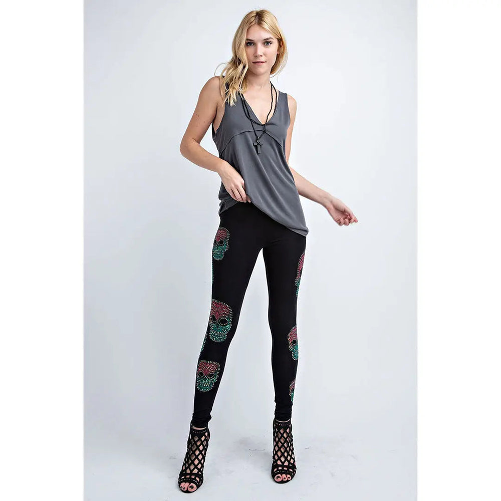 Leggings de Calavera de Azúcar para Mujer Vocal - EX-STOCK Canada