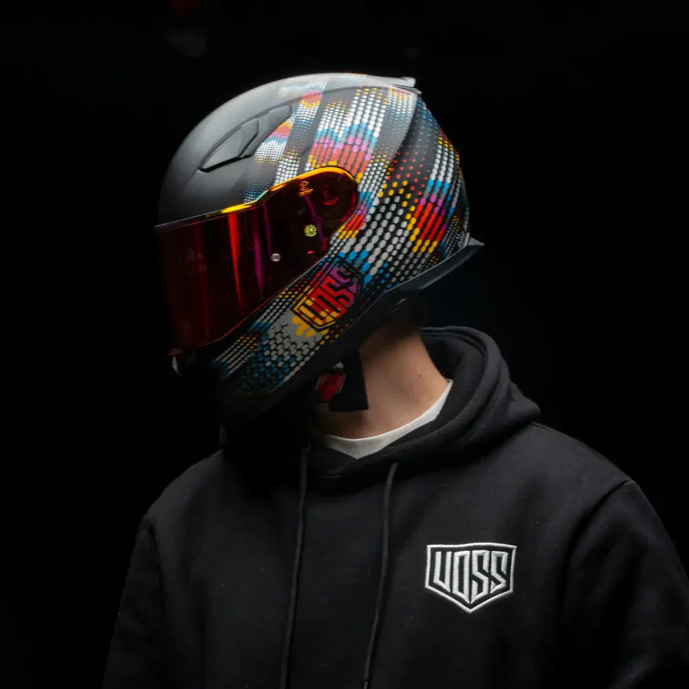 Casco Fractal de Metal Voss 988 Moto-1EX-STOCK Canada