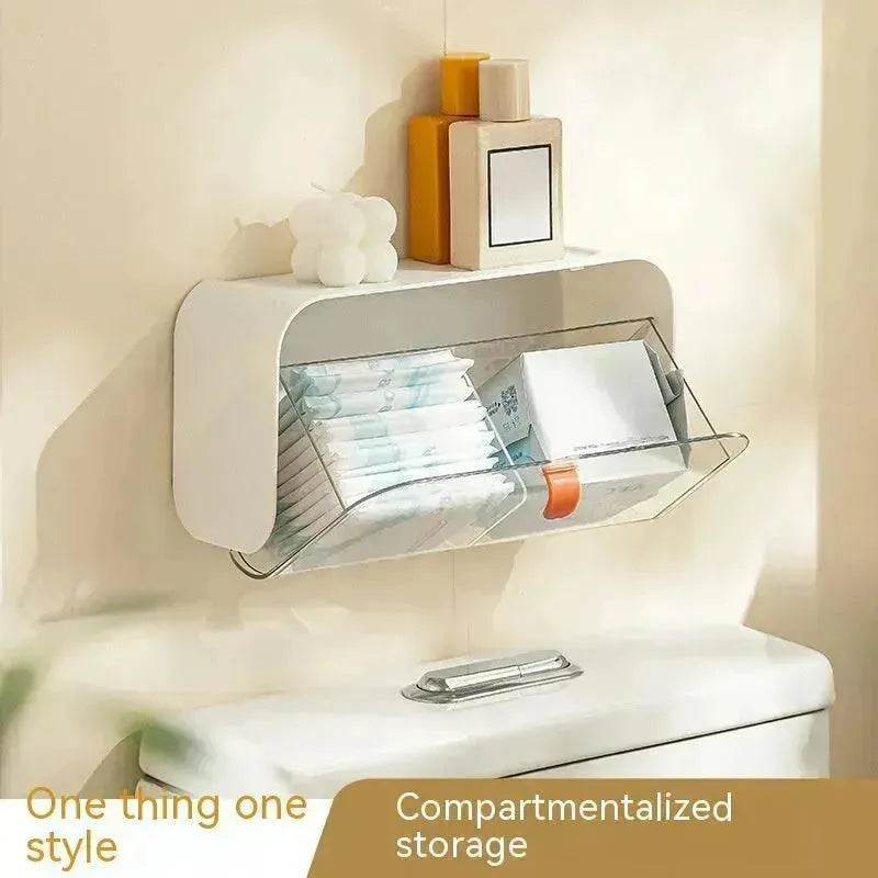 Boîte de rangement murale en grille Fournitures pour toilettes à domicile Fournitures ménagères Petits appareils ménagers - EX-STOCK Canada