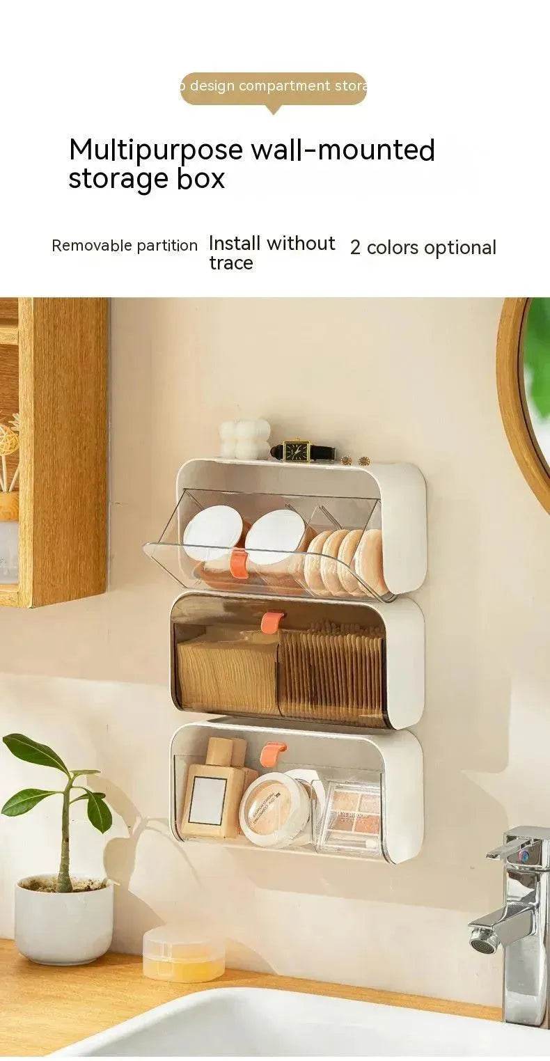 Boîte de rangement murale en grille Fournitures pour toilettes à domicile Fournitures ménagères Petits appareils ménagers - EX-STOCK Canada
