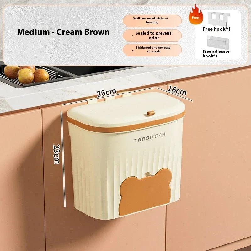 Wall-mounted Household Toilet Kitchen Waste Storage Bucket With Lid EX-STOCK Canada