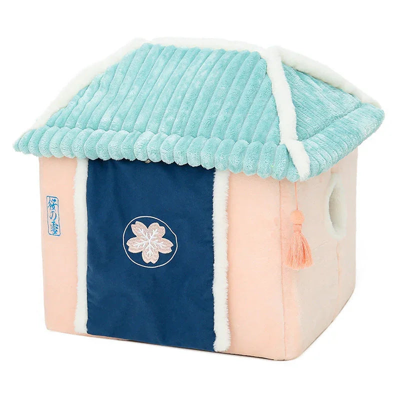 Cat House Removable And Washable Cat Bed Pet Supplies Enclosed Cat House Villa EX-STOCK Canada