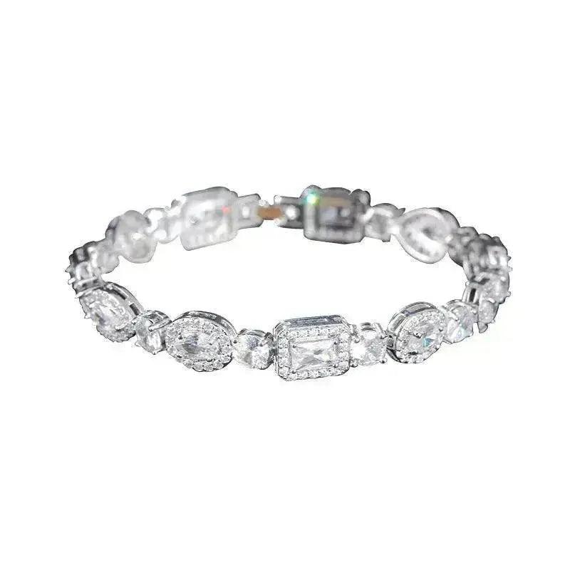 Bracelet en zircon en forme d'œil de cheval à goutte d'eau multi-formes - EX-STOCK Canada