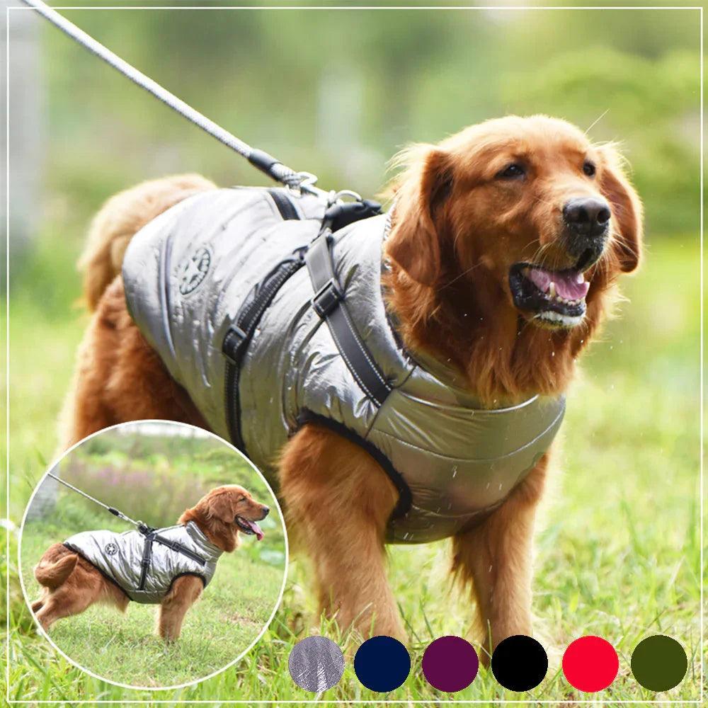 Waterproof Dog Clothes Winter Dog Coat With Harness Warm Pet Clothing Big Dog Jacket Chihuahua Labrador Coat Costume EX-STOCK Canada