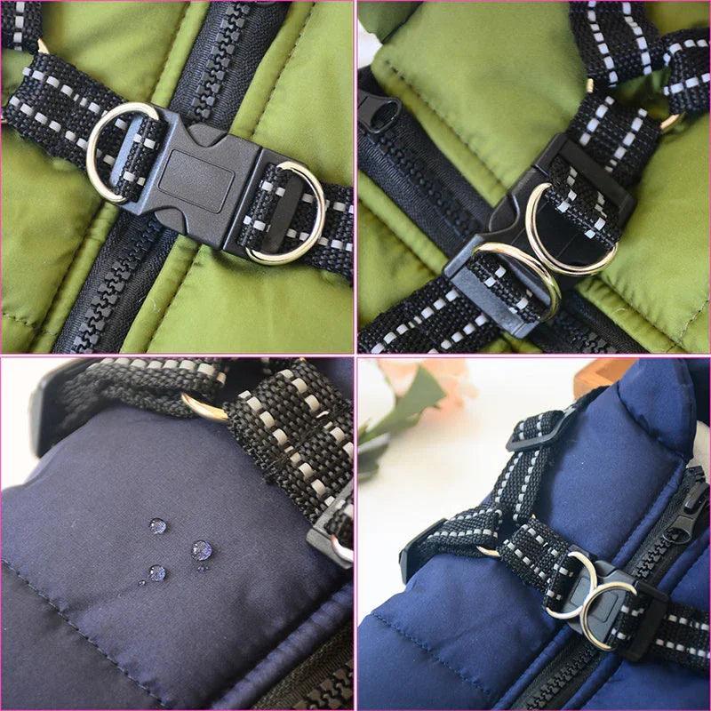 Waterproof Dog Clothes Winter Dog Coat With Harness Warm Pet Clothing Big Dog Jacket Chihuahua Labrador Coat Costume EX-STOCK Canada