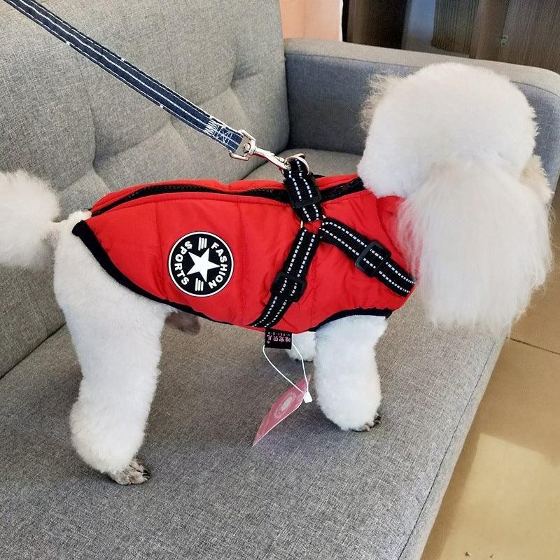 Waterproof Dog Clothes Winter Dog Coat With Harness Warm Pet Clothing Big Dog Jacket Chihuahua Labrador Coat Costume EX-STOCK Canada