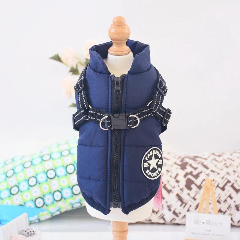 Waterproof Dog Clothes Winter Dog Coat With Harness Warm Pet Clothing Big Dog Jacket Chihuahua Labrador Coat Costume EX-STOCK Canada