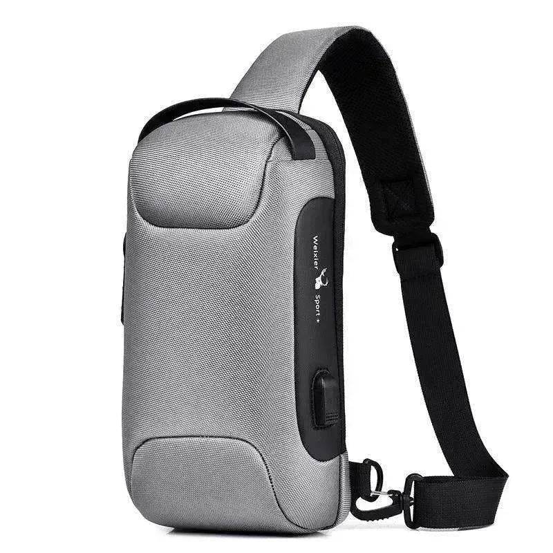 Waterproof USB Anti-theft Bag Oxford Sling - EX-STOCK Canada