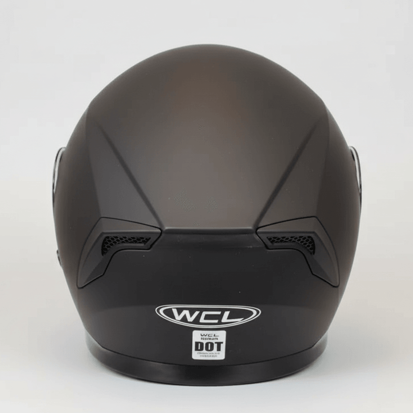 Casque intégral West Coast Leather noir mat