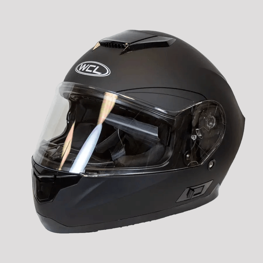 Casque intégral West Coast Leather noir mat