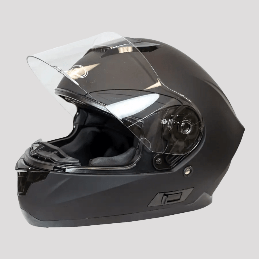 Casque intégral West Coast Leather noir mat