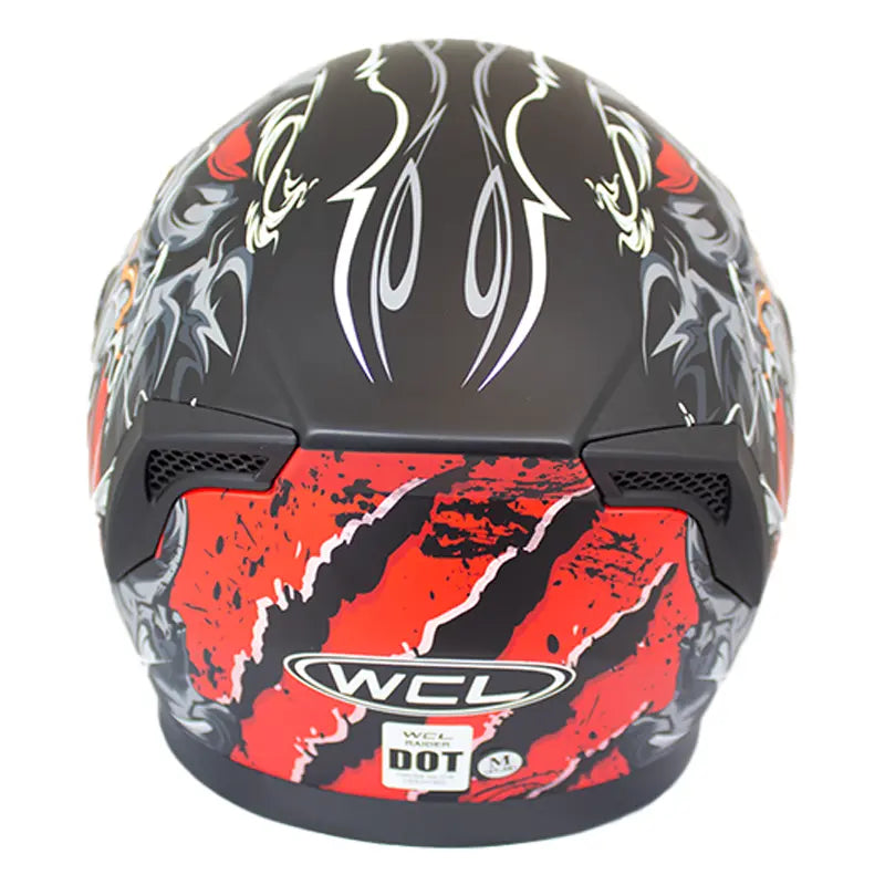 Casco de motociclista West Coast Leather Monster SkullEX-STOCK Canada