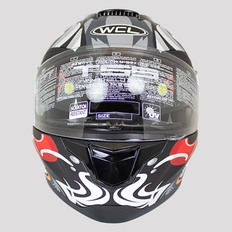 Casque de motard Crâne de Monstre en Cuir de la Côte Ouest