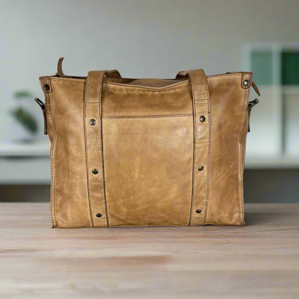 MET Studded Leather Handbag with Dual Handles EX-STOCK Canada