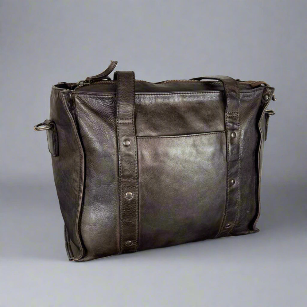 Sac à main en cuir clouté MET avec double poignéeEX-STOCK Canada