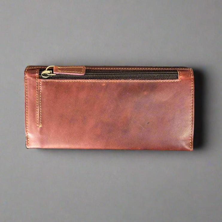Women’s Cow Leather Flap Wallet EX-STOCK Canada