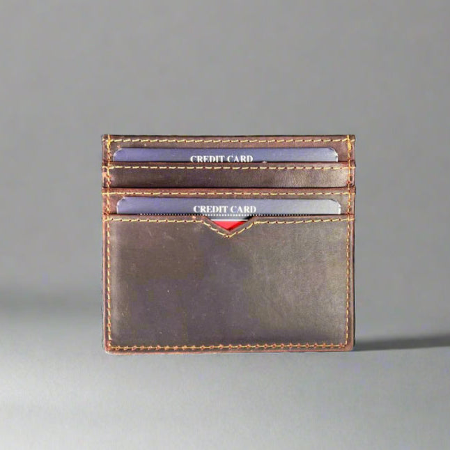 Men’s Slim Cow Leather Card Case EX-STOCK Canada