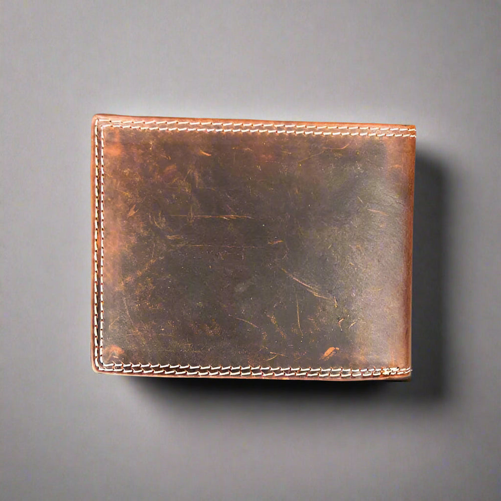 Men’s Steer Embossed Bifold Leather Wallet EX-STOCK Canada