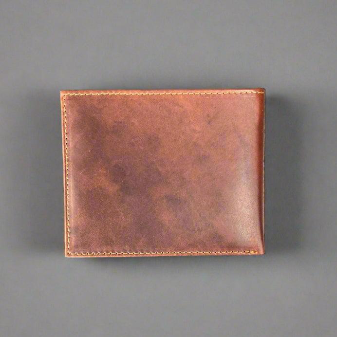 Portefeuille pliant à rabat en cuir de vache pour hommesEX-STOCK Canada
