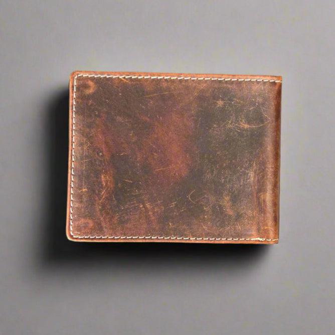 Portefeuille en cuir pour hommes avec motif de crâne embosséEX-STOCK Canada