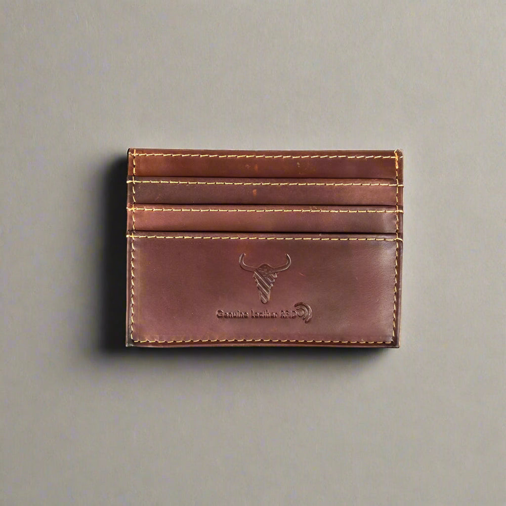Men’s Cow Leather Card Case with ID Window EX-STOCK Canada