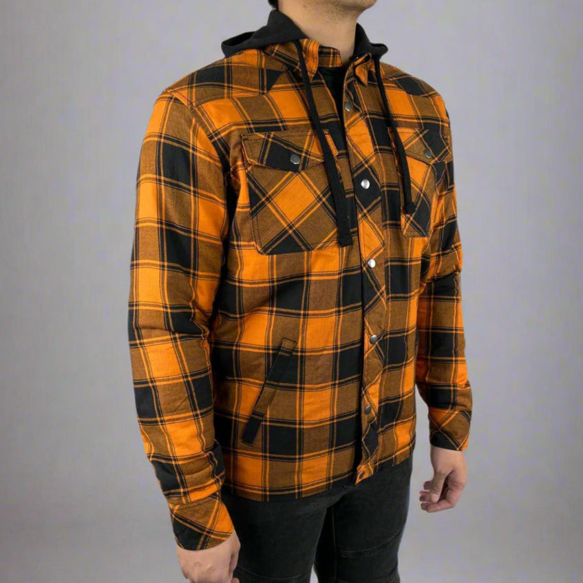Chemise blindée pour homme avec capuche amovibleEX-STOCK Canada