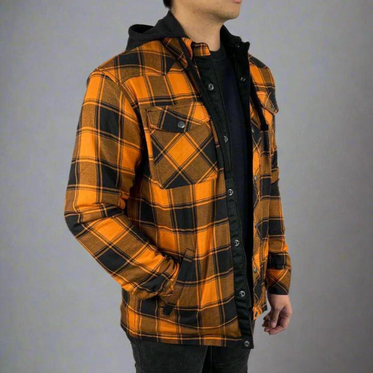 Chemise blindée pour homme avec capuche amovibleEX-STOCK Canada