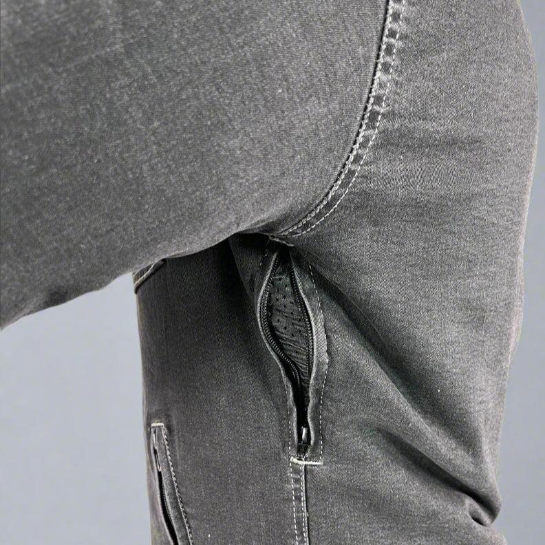 Men’s Armored Denim Shirt with Removable Hoodie