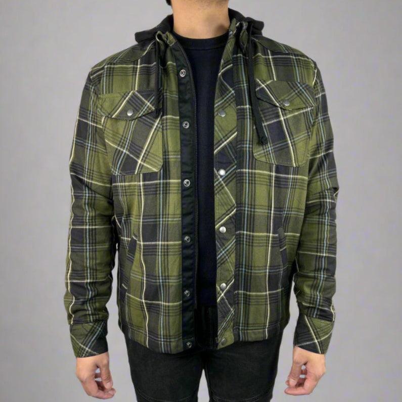 Chemise blindée pour homme avec capuche amovibleEX-STOCK Canada
