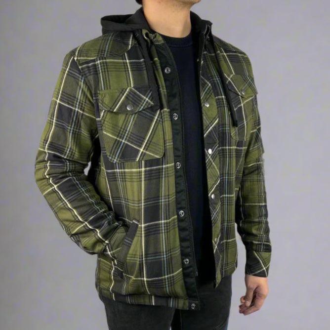 Chemise blindée pour homme avec capuche amovibleEX-STOCK Canada