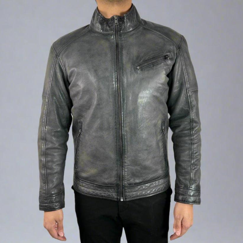 Men's Classic Sheep Leather Jacket EX-STOCK Canada
