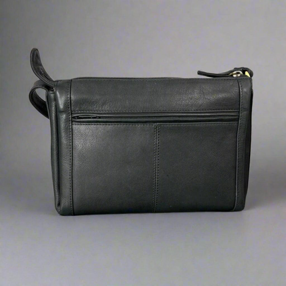 Derek Alexander Zip Top Leather Crossbody Bag EX-STOCK Canada