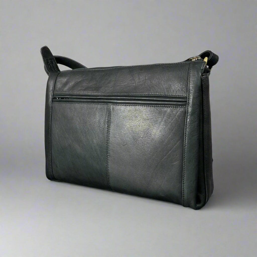 Derek Alexander Zip Top Leather Crossbody Bag EX-STOCK Canada