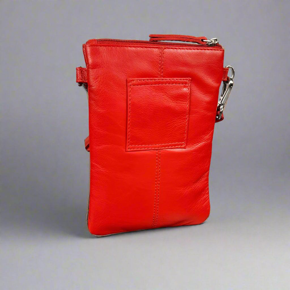 Mini sac à bandoulière en cuir Greenwood avec 3 poches zippéesEX-STOCK Canada