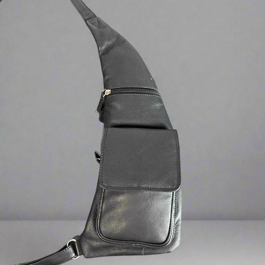 JBG International Leather Sling Body Bag. Premium Crossbody Bag for Modern Urban Carry EX-STOCK Canada