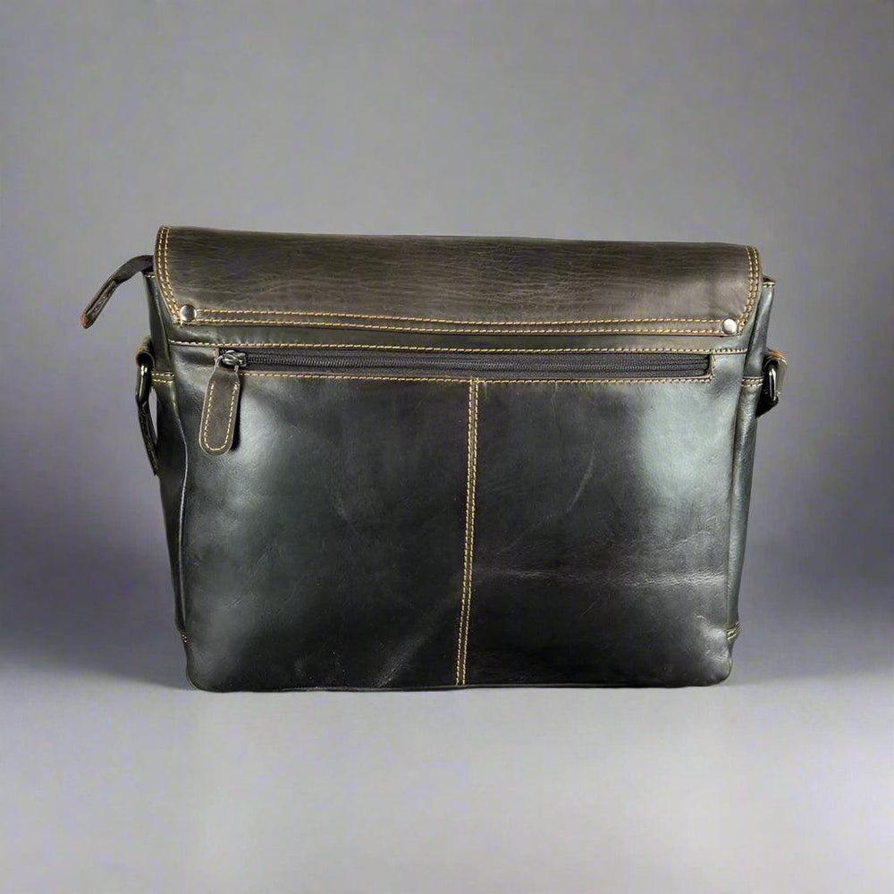Greenwood Leather Messenger Laptop Bag EX-STOCK Canada