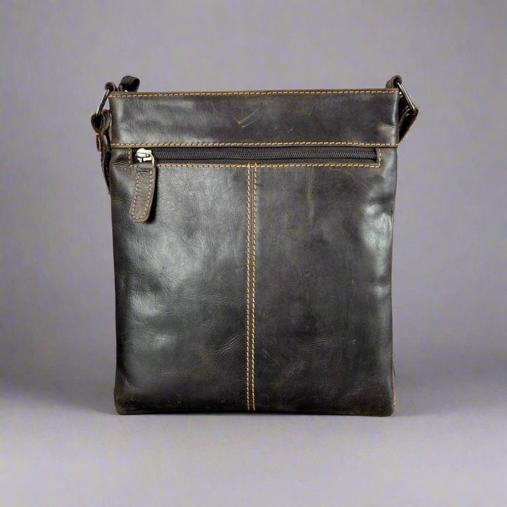 Greenwood Leather Cross Body Bag. Premium Full-Grain Leather Handbag with Multiple Pockets EX-STOCK Canada