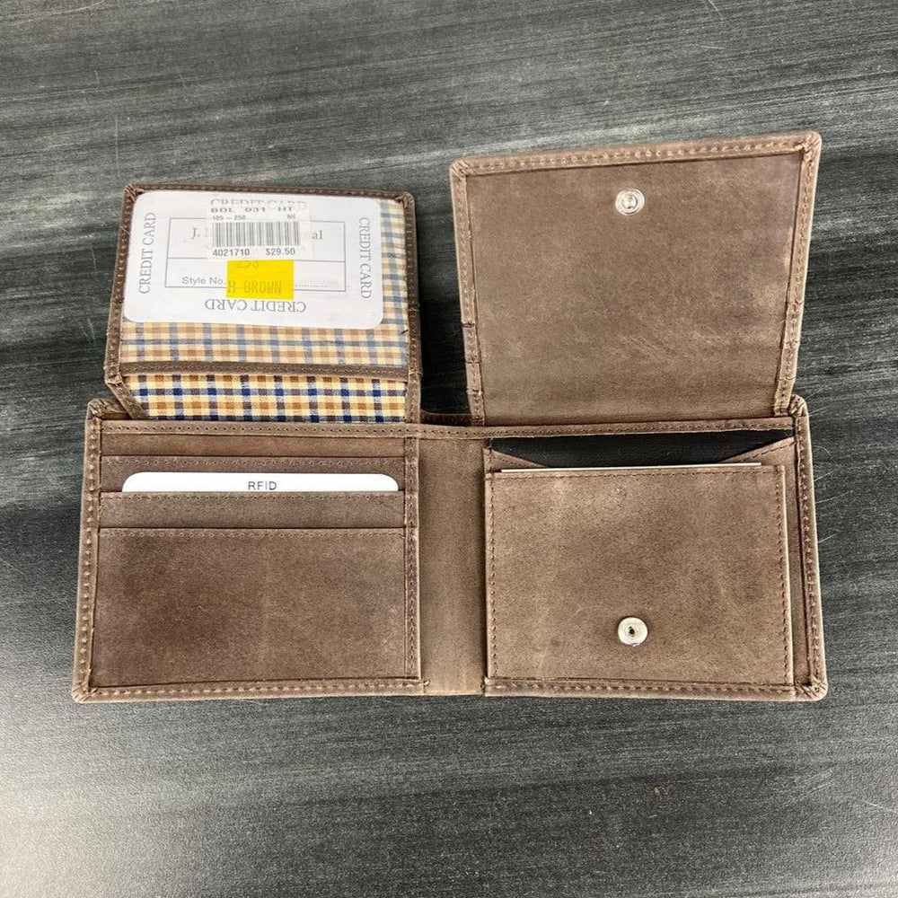 JBG International Men's Card Flip Up Bifold Leather RFID Wallet EX-STOCK Canada