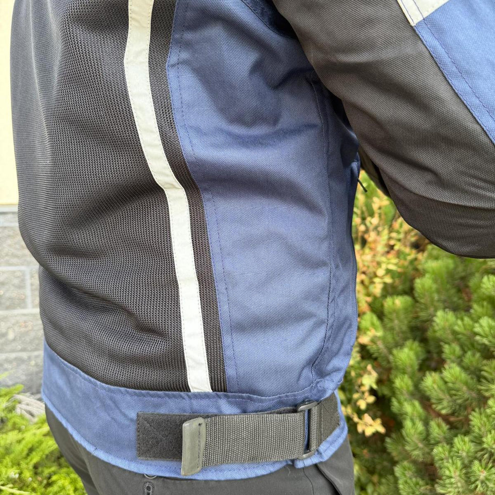 Men's Textile Motorcycle Jacket. Protective Armor, Reflective Strips & Multiple Pockets EX-STOCK Canada