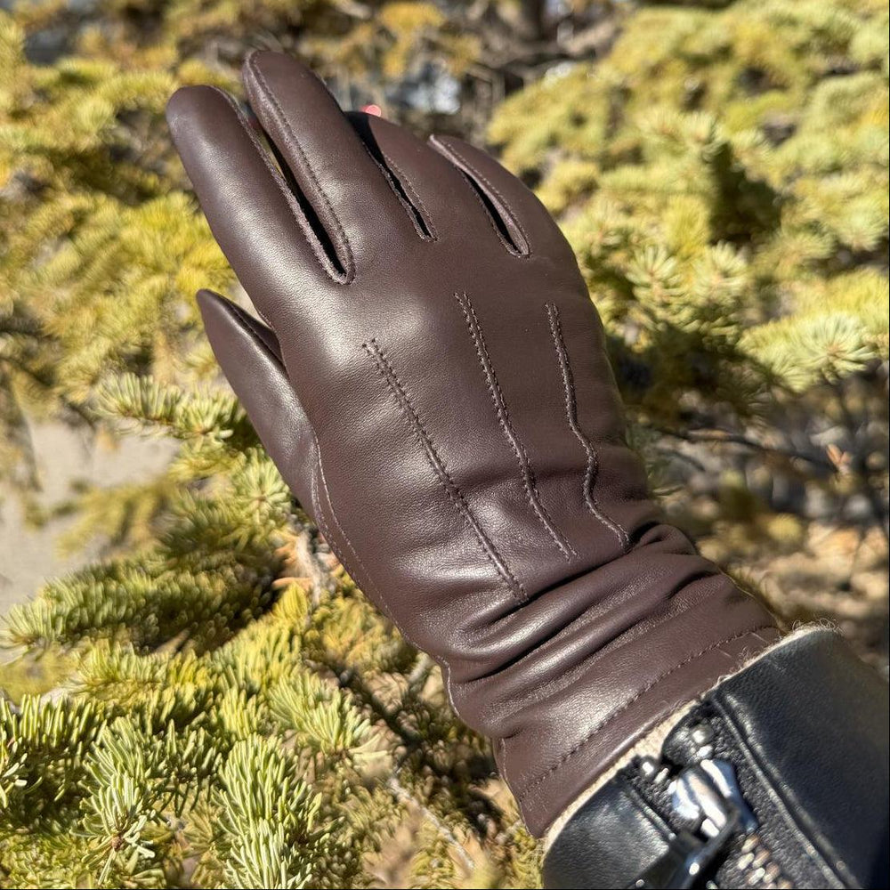 Women's Touchscreen Sheep Leather Gloves with Wool Blend Lining EX-STOCK Canada