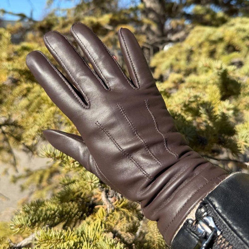 Women's Touchscreen Sheep Leather Gloves with Wool Blend Lining EX-STOCK Canada