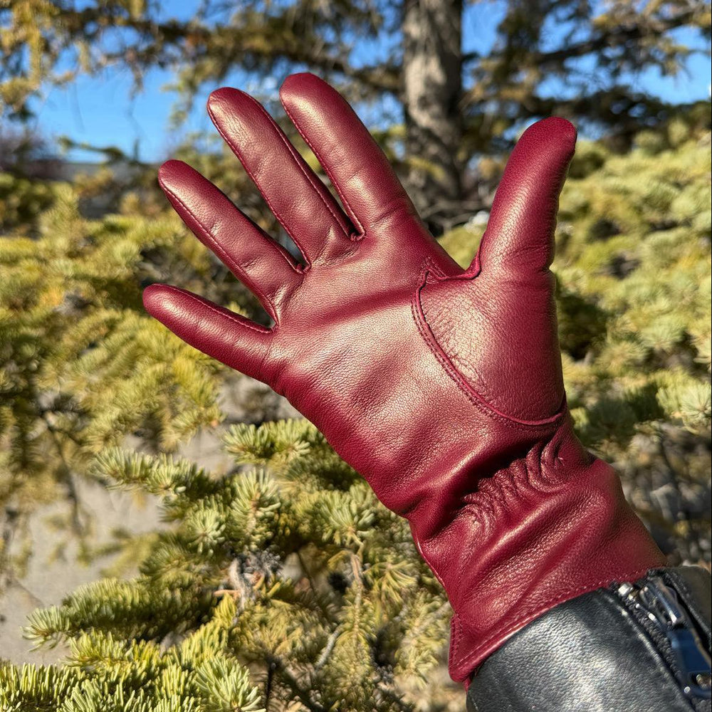 Women's Drum Dyed Lamb Leather Gloves with Wool Blend Lining EX-STOCK Canada