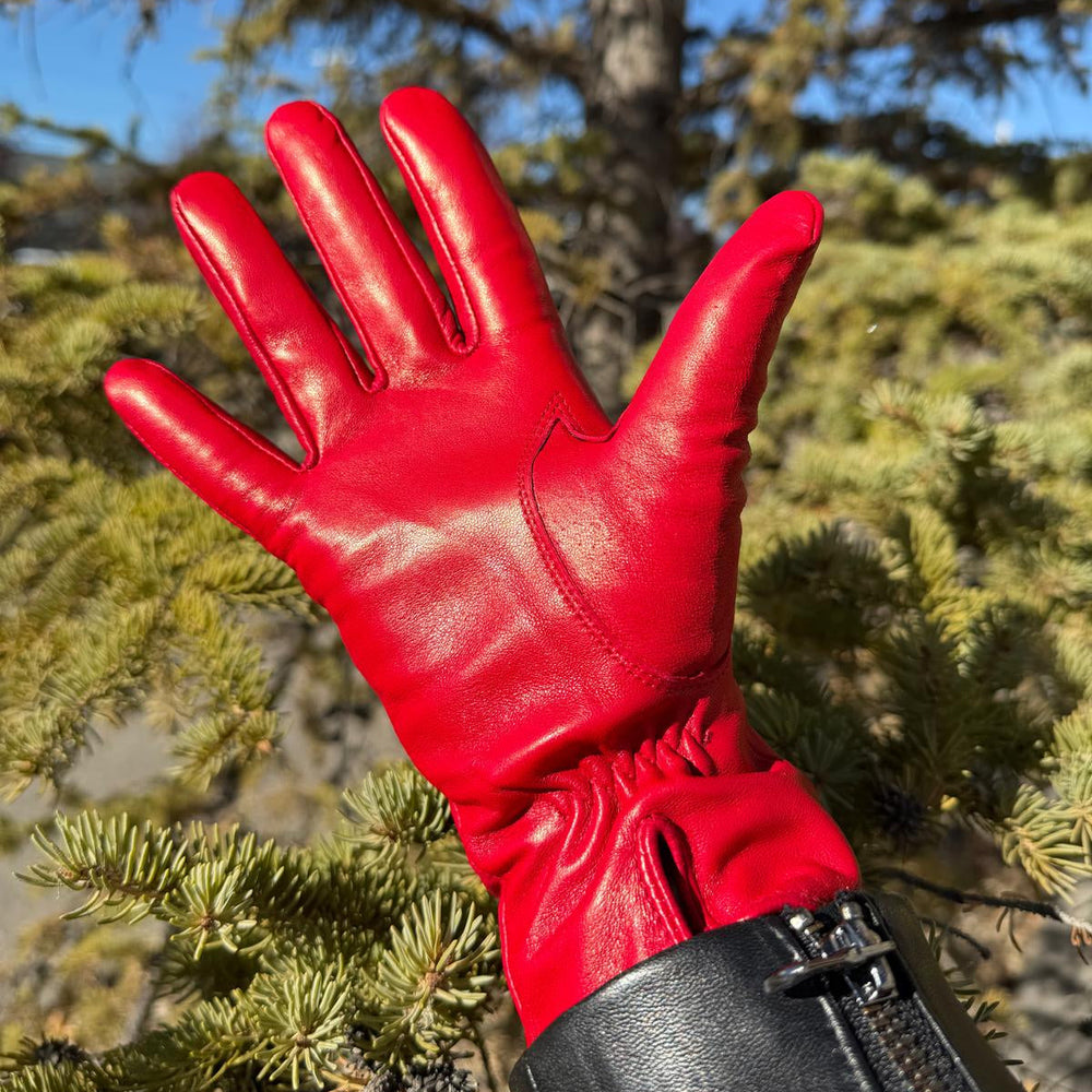 Women's Drum Dyed Lamb Leather Gloves with Wool Blend Lining EX-STOCK Canada