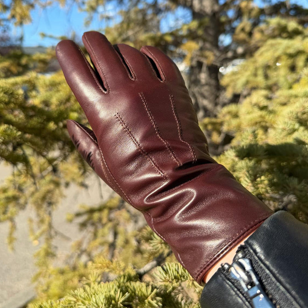 Women's Drum Dyed Lamb Leather Gloves with Wool Blend Lining EX-STOCK Canada
