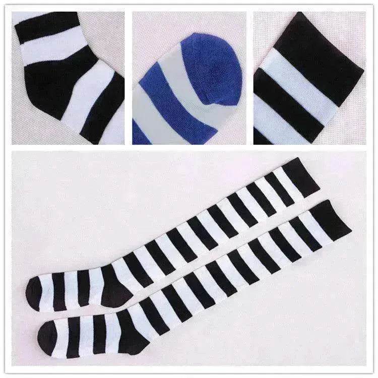 Wild striped long tube bottoming socks - EX-STOCK Canada