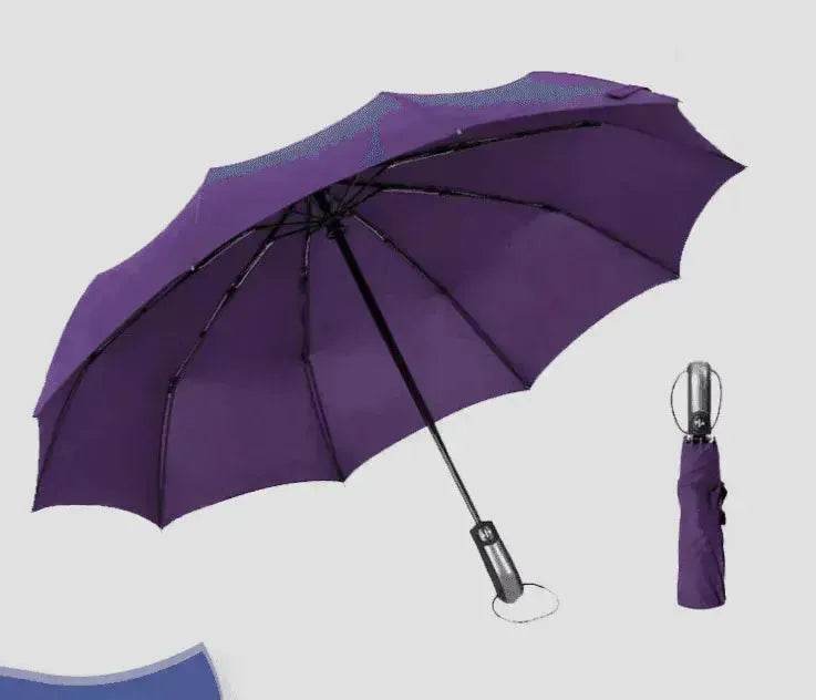 Windproof Auto Luxury Umbrella for Rain, Black Coating - EX-STOCK Canada