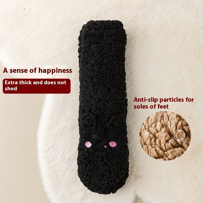 Winter-Bodensocken Samt Verdickte Warme Korallsamt Süsse Socken Japanischer Stil Hausschuhe Rutschfeste Socken Neujahrsgeschenke WintergadgetsEX-STOCK Canada