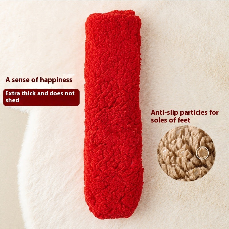 Winter Floor Socks Velvet Thicken Warm Coral Velvet Cute Socks Japanese-style Home Footwear Non-slip Socks New Year Gifts Winter Gadgets EX-STOCK Canada