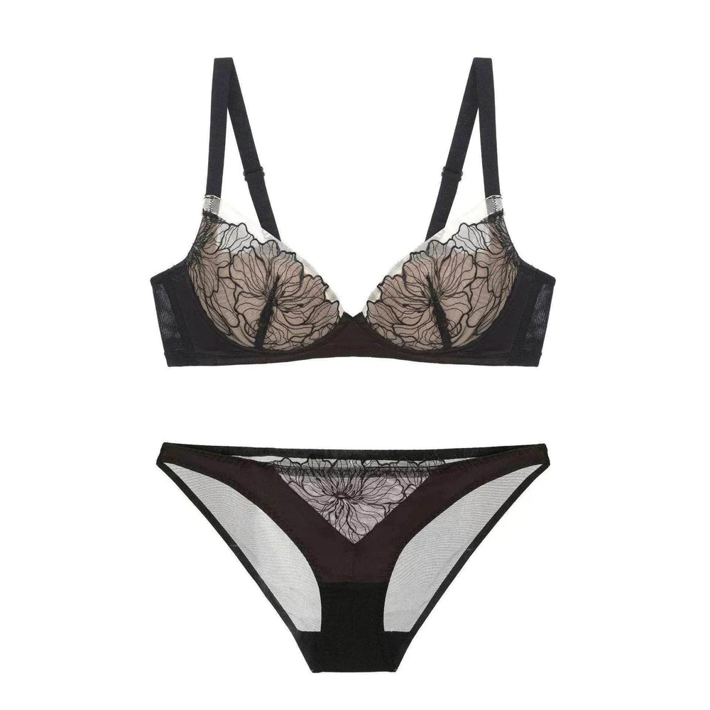 Wireless Thin Push Up Pure Lace Underwear Set - EX-STOCK Canada