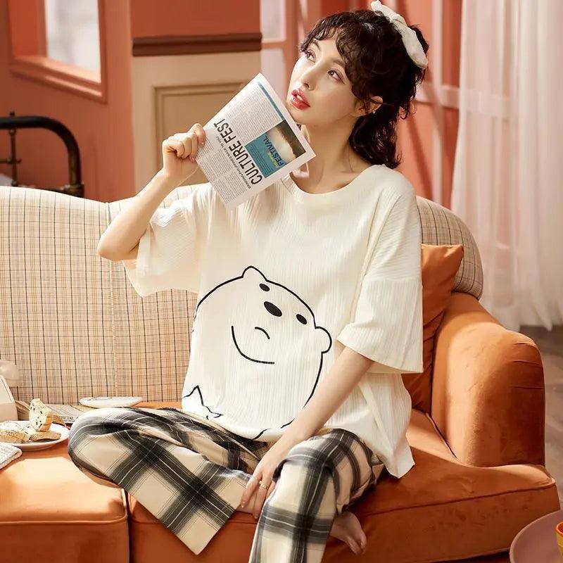 Women Autumn And Winter Cartoon Pajamas - EX-STOCK Canada